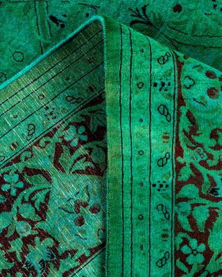 Contemporary Hand Knotted  Green Area Rug 8' 1" x 10' 2"