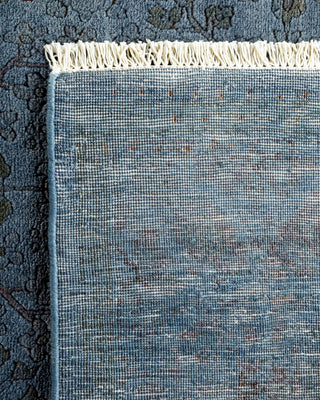 Contemporary Fine Vibrance Gray Wool Area Rug - 4' 1" x 6' 3"