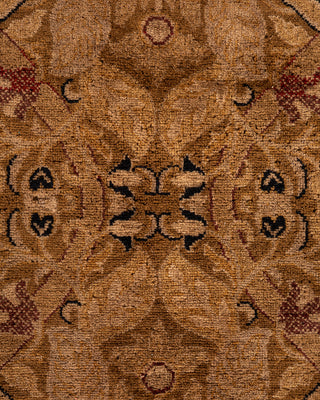 Contemporary Fine Vibrance Brown Wool Area Rug - 8' 2" x 10' 2"