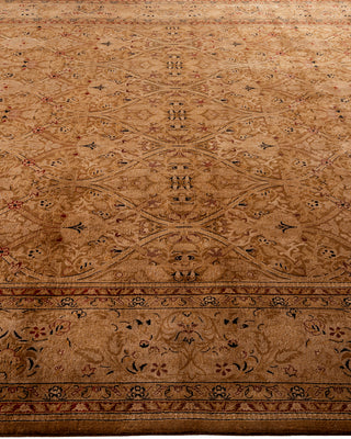 Contemporary Fine Vibrance Brown Wool Area Rug - 8' 2" x 10' 2"