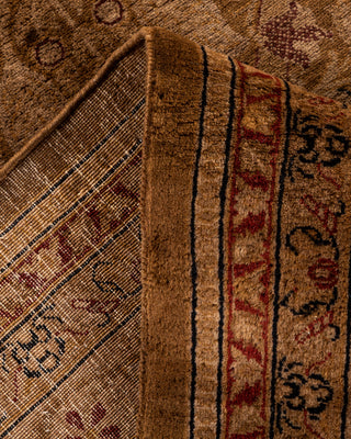 Contemporary Fine Vibrance Brown Wool Area Rug - 8' 2" x 10' 2"