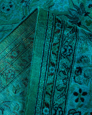 Contemporary Fine Vibrance Blue Wool Area Rug - 8' 2" x 10' 3"