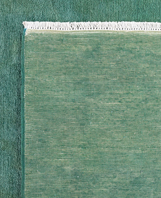 Overdyed One-of-a-Kind Wool Green Area Rug 8' 3" x 10' 1"