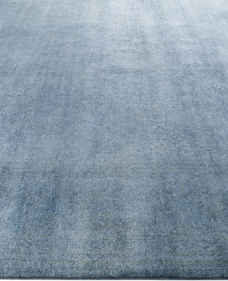 Overdyed One-of-a-Kind Wool Blue Area Rug 8' 3" x 10' 4"