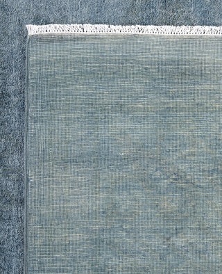 Overdyed One-of-a-Kind Wool Blue Area Rug 8' 3" x 10' 4"