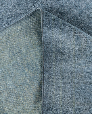 Overdyed One-of-a-Kind Wool Blue Area Rug 8' 3" x 10' 4"