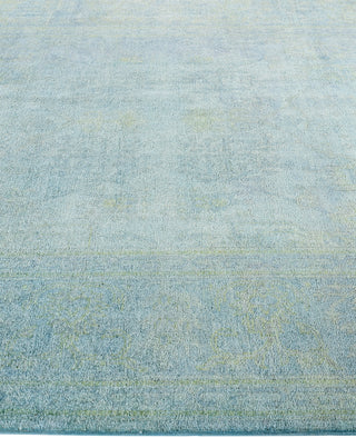 Contemporary Overdyed Wool Hand Knotted Gray Area Rug 6' 2" x 9' 6"