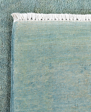 Contemporary Overdyed Wool Hand Knotted Gray Area Rug 6' 2" x 9' 6"