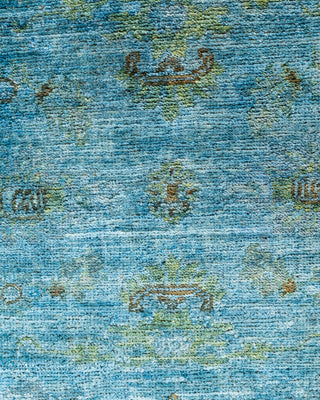 Vibrance, One-of-a-Kind Handmade Area Rug  - Blue, 4' 3" x 6' 3"