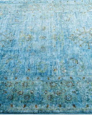 Vibrance, One-of-a-Kind Handmade Area Rug  - Blue, 4' 3" x 6' 3"
