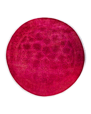 Fine Vibrance, One-of-a-Kind Hand-Knotted Area Rug  - Pink, 5' 1" x 5' 1"