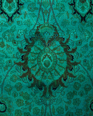 Fine Vibrance, One-of-a-Kind Hand-Knotted Area Rug  - Green, 12' 1" x 12' 1"