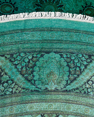 Fine Vibrance, One-of-a-Kind Hand-Knotted Area Rug  - Green, 12' 1" x 12' 1"