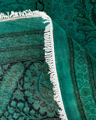 Fine Vibrance, One-of-a-Kind Hand-Knotted Area Rug  - Green, 12' 1" x 12' 1"