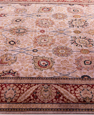 Overdyed Hand-Knotted Wool Modern-Contemporary Purple Area Rug 6' 2" x 9' 1"