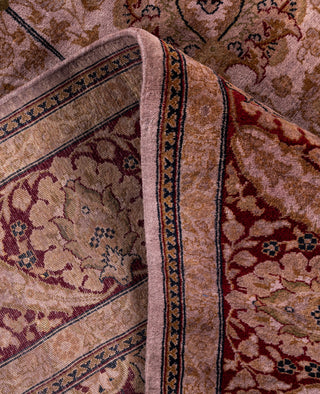 Overdyed Hand-Knotted Wool Modern-Contemporary Purple Area Rug 6' 2" x 9' 1"