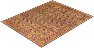 Modern - Contemporary Hand-Knotted Gray Area Rug 9' 10" x 12' 6"