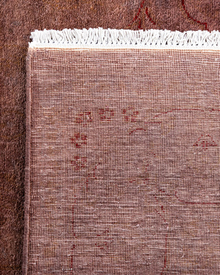 Contemporary Hand-Knotted Overdyed Pink Runner 3' 2" x 8' 4"
