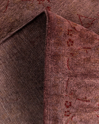 Contemporary Hand-Knotted Overdyed Pink Runner 3' 2" x 8' 4"