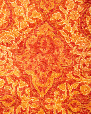 Traditional Hand Knotted Orange Area Rug 3' 2" x 5' 6"