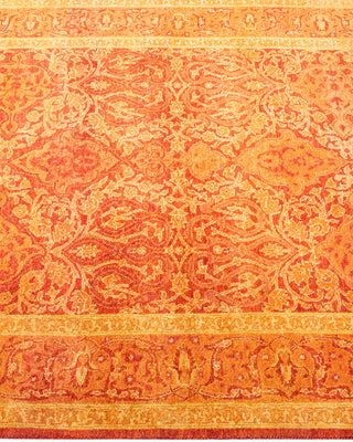 Traditional Hand Knotted Orange Area Rug 3' 2" x 5' 6"