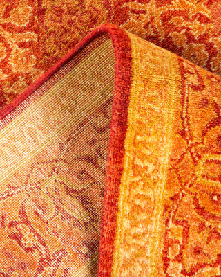 Traditional Hand Knotted Orange Area Rug 3' 2" x 5' 6"