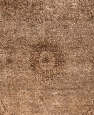 Overdyed One-of-a-Kind Wool Brown Area Rug 9' 4" x 12' 5"