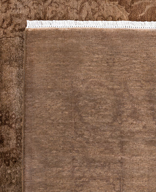 Overdyed One-of-a-Kind Wool Brown Area Rug 9' 4" x 12' 5"