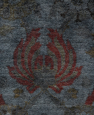 Contemporary Overdyed Wool Hand Knotted Gray Area Rug 8' 0" x 10' 0"
