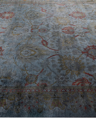 Contemporary Overdyed Wool Hand Knotted Gray Area Rug 8' 0" x 10' 0"