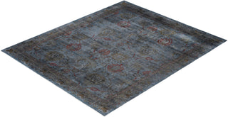 Contemporary Overdyed Wool Hand Knotted Gray Area Rug 8' 0" x 10' 0"