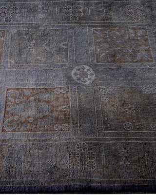 Contemporary Fine Vibrance Gray Wool Runner - 2' 7" x 17' 3"