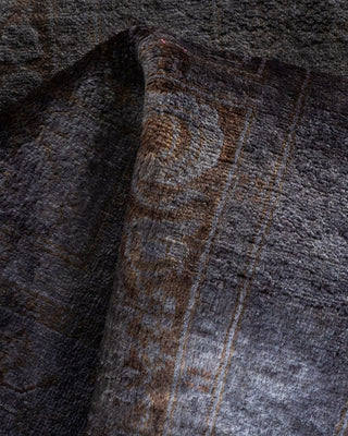 Contemporary Fine Vibrance Gray Wool Runner - 2' 7" x 17' 3"