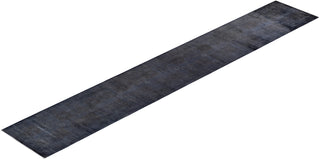 Contemporary Fine Vibrance Gray Wool Runner - 2' 7" x 17' 3"