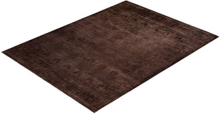 Contemporary Fine Vibrance Brown Wool Area Rug - 9' 0" x 11' 10"