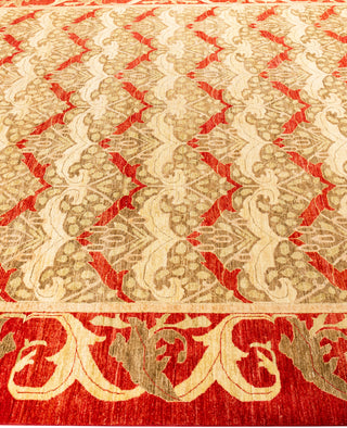 Eclectic, One-of-a-Kind Hand-Knotted Area Rug  - Gold, 10' 2" x 13' 7"