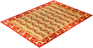 Eclectic, One-of-a-Kind Hand-Knotted Area Rug  - Gold, 10' 2" x 13' 7"