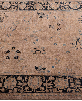Overdyed One-of-a-Kind Wool Brown Area Rug 3' 1" x 5' 1"