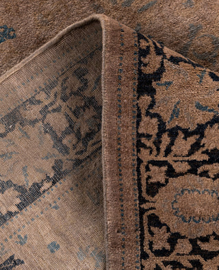 Overdyed One-of-a-Kind Wool Brown Area Rug 3' 1" x 5' 1"