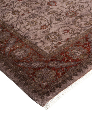 Contemporary Hand Knotted Overdyed Beige Area Rug 3' 1" x 4' 10"