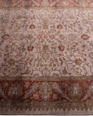 Contemporary Hand Knotted Overdyed Beige Area Rug 3' 1" x 4' 10"