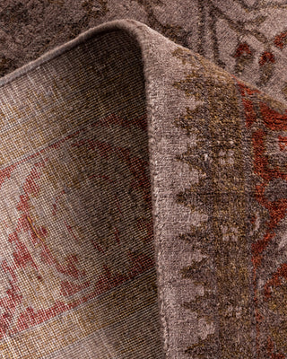 Contemporary Hand Knotted Overdyed Beige Area Rug 3' 1" x 4' 10"