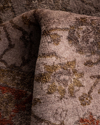 Contemporary Hand Knotted Overdyed Beige Area Rug 3' 1" x 4' 10"