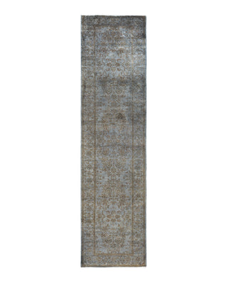 Fine Vibrance, One-of-a-Kind Hand-Knotted Runner Rug  - Gray, 2' 8" x 10' 4"