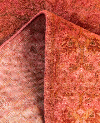 Overdyed Hand-Knotted Wool Modern-Contemporary Pink Runner 2' 6" x 12' 3"