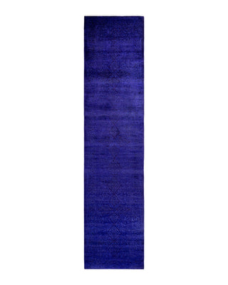 Contemporary Fine Vibrance Purple Wool Area Rug 2' 8" x 11' 7"
