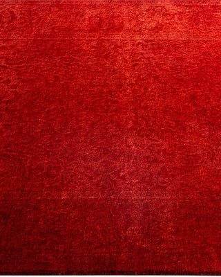 Overdyed Hand-Knotted Orange Runner 2' 6" x 4' 2"