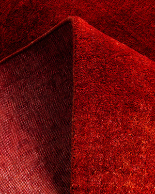 Overdyed Hand-Knotted Orange Runner 2' 6" x 4' 2"