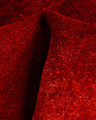 Overdyed Hand-Knotted Orange Runner 2' 6" x 4' 2"