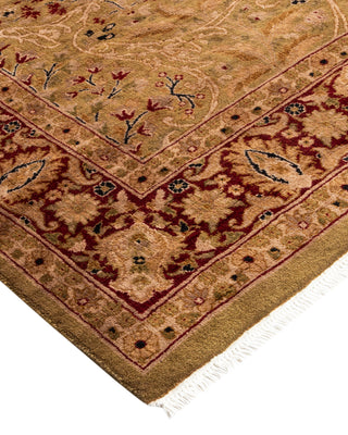 Contemporary Hand Knotted Overdyed Brown Area Rug 4' 3" x 5' 10"